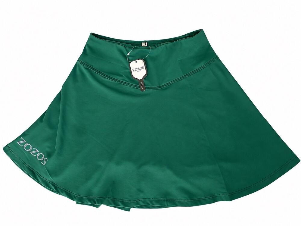 ZOZOS Pickleball Skirt Forest Green XS New With Tags Athleisure Skort